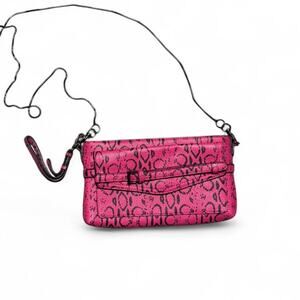 Animal print pink and black envelop style purse by Reed